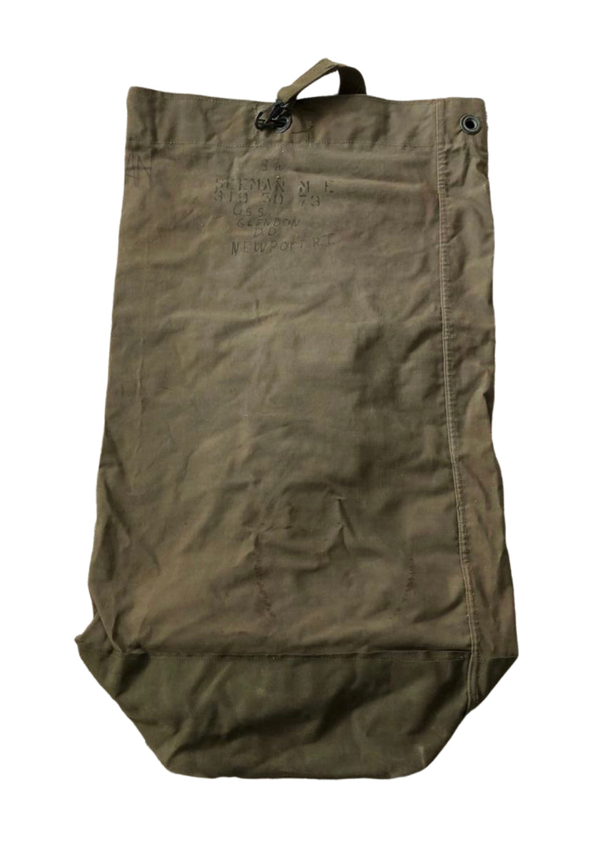 US(米軍) NAM戦～70's OD コットンダッフルバッグ/2ストラップ