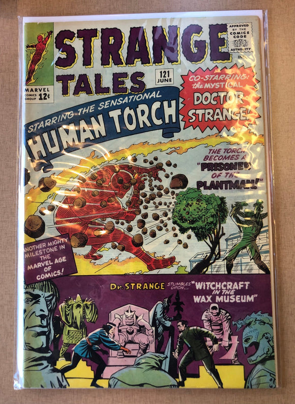 Vintage Comics Marvel’s Strange Tales 121 June 1964 Bagged And Boarded Fantastic Cover Art Key Issue