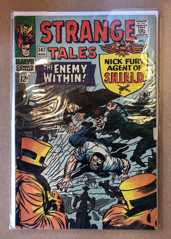 Vintage Comics Marvel’s Strange Tales 147 April 1966 Bagged And Boarded Fantastic Cover Art Semi Key