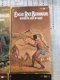 Vintage Comics - Lot of 4 Paperback Books 1960s to 70s Ballantine Edgar Rice Burroughs From The John Carter Warlord Of Mars Series