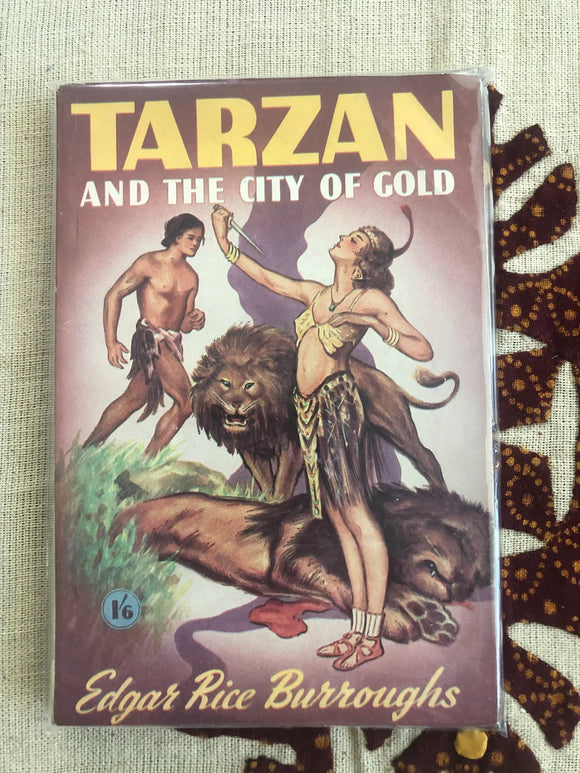 Vintage Comics - British Published Issued 1940s 50s Edgar Rice Burroughs “Tarzan And The City Of Gold”