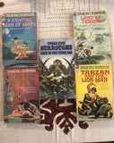 Vintage Comics - 1960’s 70’s Ace Paperback Mixed Book Lot Of 5 Edgar Rice Burroughs Titles Great Cover Art