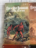 Vintage Comics - Lot of 4 Paperback Books 1960s to 70s Ballantine Edgar Rice Burroughs From The John Carter Warlord Of Mars Series