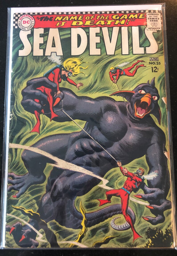 Vintage Comics Sea Devils #35 (1961) DC Comics June 1967 Final Issue