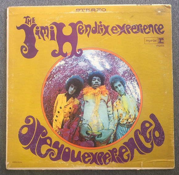 Vintage Vinyl Jimi Hendrix Are You Experienced, First US Pressing 1967 Tricolor Reprise Records RS6261