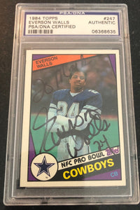 Art & Photography - 1984 Topps Everson Walls PSA/DNA Certified Signed Autograph Card Cowboys Auto