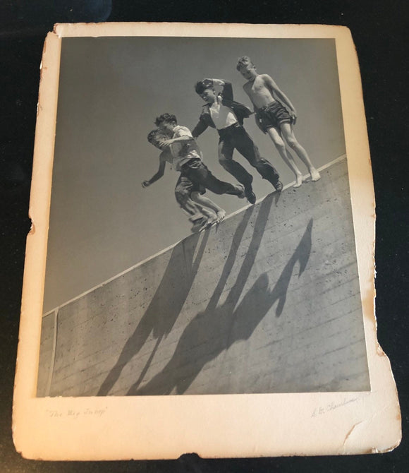 Art & Photography - Hand Signed S D Chambers The Big Jump 1950s