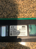 Pop Culture - E.T. The Extra-Terrestrial VHS 1982 Rare Green and Black Tape Spielberg Grailed