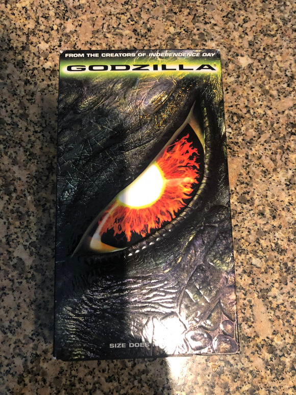 Pop Culture - Godzilla (VHS, 1998, Closed Captioned) Matthew Broderick # 043396231238 Grailed