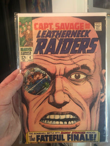 Vintage Comics Capt. Savage and His Leatherneck Raiders #4 FN 1968 Marvel Comic Book