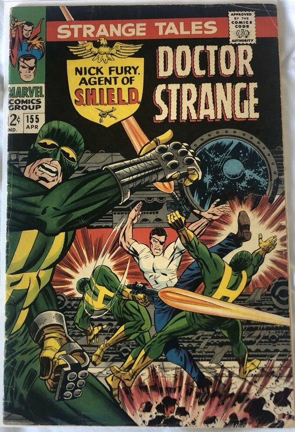Vintage Comics Strange Tales Comic (MARVEL,1967) #155 SILVER AGE Bagged And Boarded