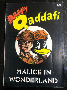 Vintage Comics Daffy Qaddafi “Malice In Wonderland” Underground Comix 1986