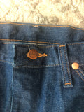 Vintage Clothing Indigo Denim Wrangler Exposed Rivets 34/34 Minty Fresh Men's Jeans immaculate Never Worn