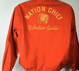 Vintage Clothing Indian Lodge YMCA Size Large Talon Zipper Vintage 1960s Rare Fantastic Condition
