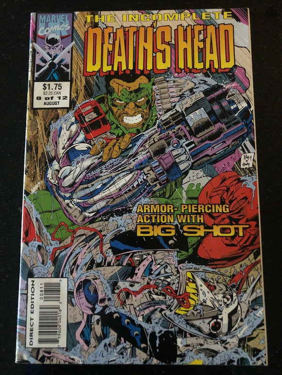 Vintage Comics Incomplete Death's Head #8 Of 12 (1993) Marvel Comics