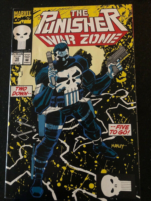 Vintage Comics The Punisher: War Zone # 10 (Dec. 1992, Marvel) VF/NM Bagged And Boarded