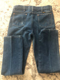 Vintage Clothing Evenly Worn Nice Fade Wrangler Denim Jeans Measured Size 34/33 Great Condition