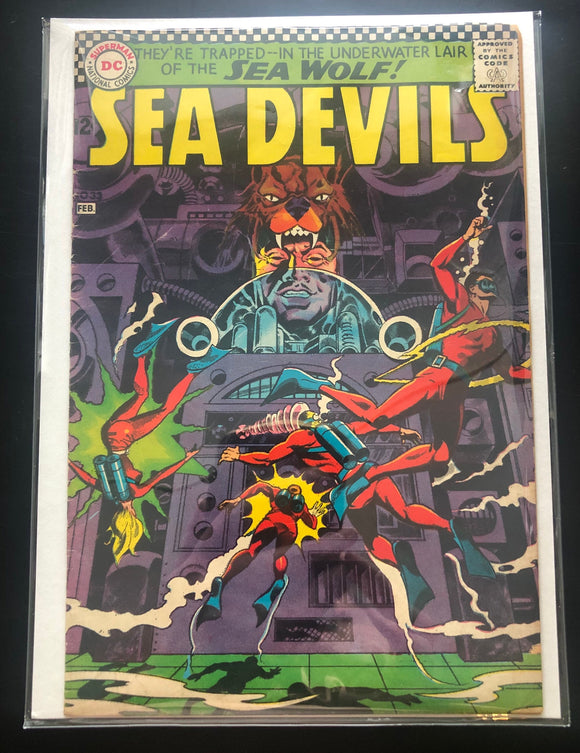 Vintage Comics Sea Devils #33 January 1967 DC Comics Fantastic Cover Art