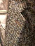 Vintage Clothing 1970s Daks Simpson London 100% Shetland Wool Woven In Scotland Double Vent Sports Jacket Medium