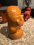 Vintage Home Decor Tiki Mug Hear No Evil Monkey About 6.5” Tall With A Hole For The Straw Great Condition