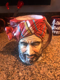 Vintage Home Decor Fantastic 60s Tilso Japan Figural Mug Cup Middle Eastern Man