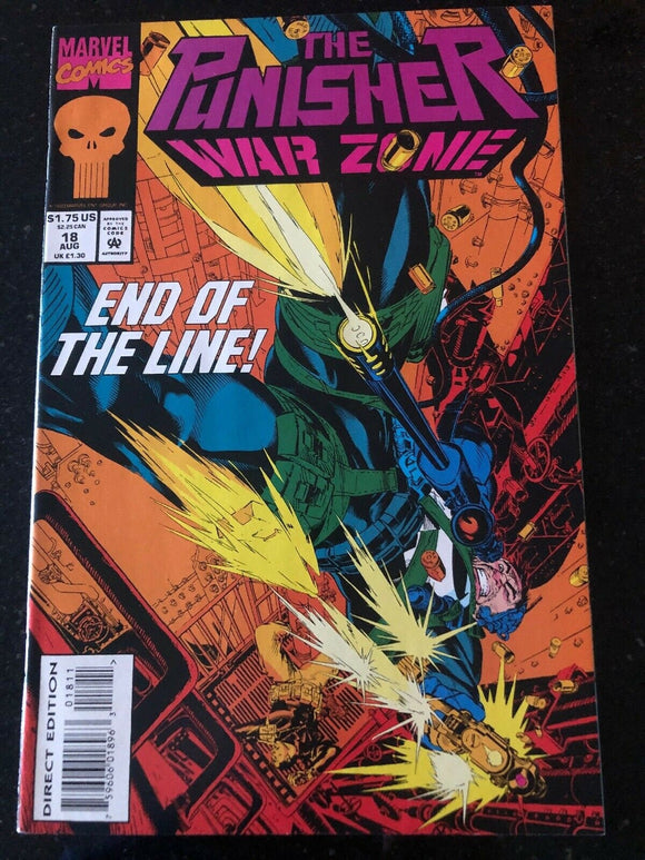 Vintage Comics THE PUNISHER: War Zone - Vol. 1, No. 18 - August 1993 - MARVEL Comics
