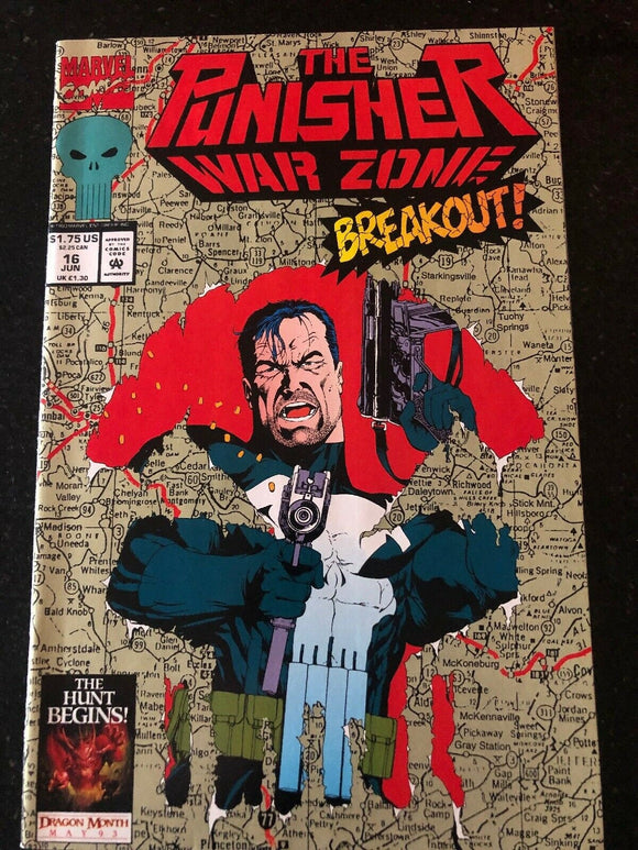 Vintage Comics Punisher War Zone #16 First Print MARVEL COMICS (1993)