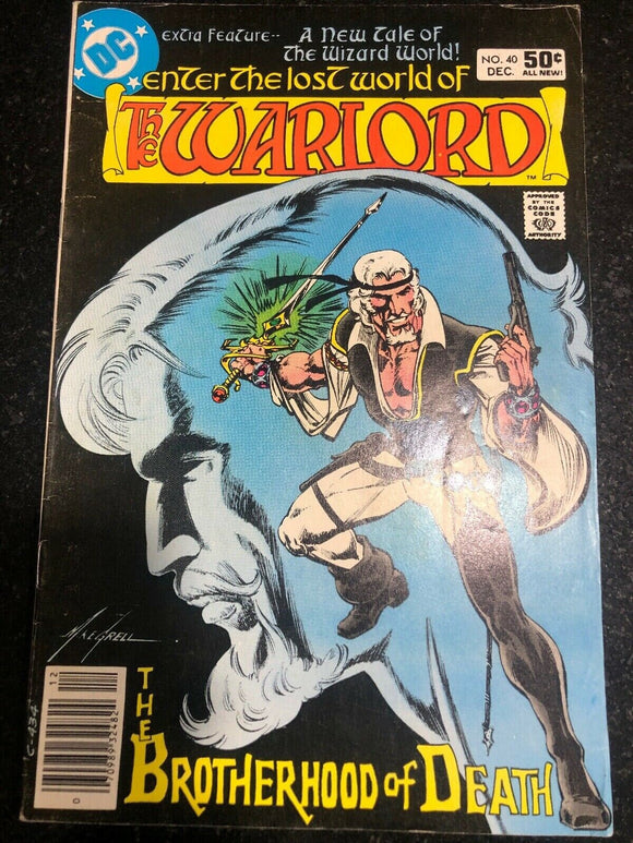 Vintage Comics Warlord #40 1980 DC Comic Book Nice Bagged And Boarded