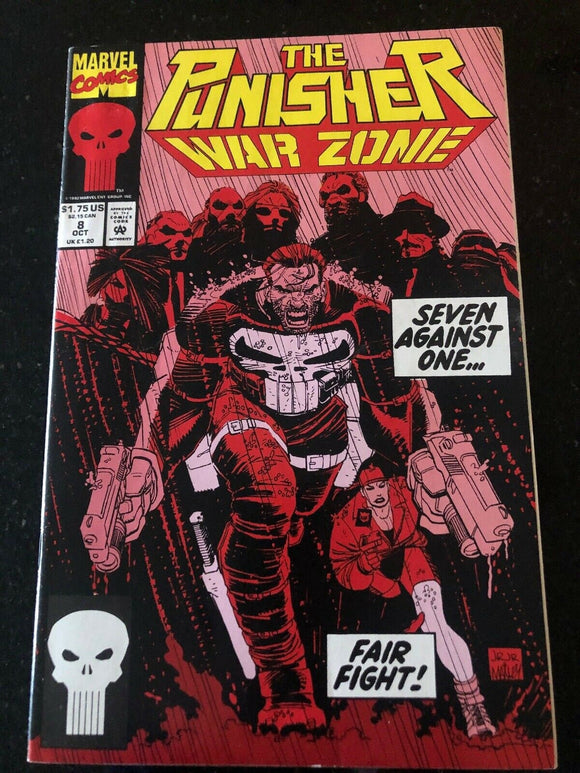 Vintage Comics Punisher War Zone # 8 * JOHN ROMITA JR. Art Bagged And Boarded