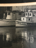 Art & Photography - Rare Artist Photographer Hand Signed S D Chambers Shrimp Boats 1950s Exhibition