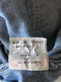 Made In USA Levi’s 501 Button Fly Original Mens Distressed Destroyed Jeans Authentic Wear 36/27
