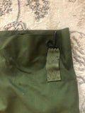 Vintage Military Issue OD Green Nylon Duffel Bag Sea Garrison Duffle Equipment Name