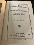 Art & Photography - The Warlord of Mars by Edgar Rice Burroughs Published by Grosset & Dunlap Abridged 1919