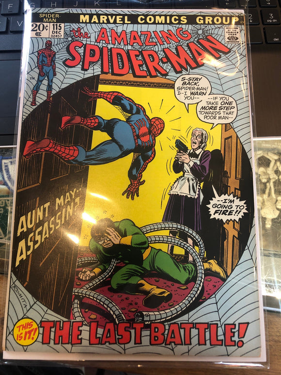 Vintage Comics The Amazing Spider-Man #115 1972 Bagged & Boarded