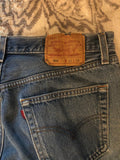Original True Vintage Made In USA Levi’s 501s XX Button Fly Nice Fade Whiskering 34/33