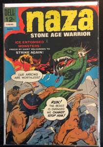 Vintage Comics Dell Comics Naza Stone Age Warrior #9 March 1966 Bagged And Boarded