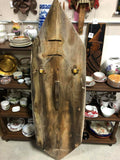 Art & Photography - Early Borneo Tribal Dayak Warrior Shield With Fantastic Original Paint 54"x15"