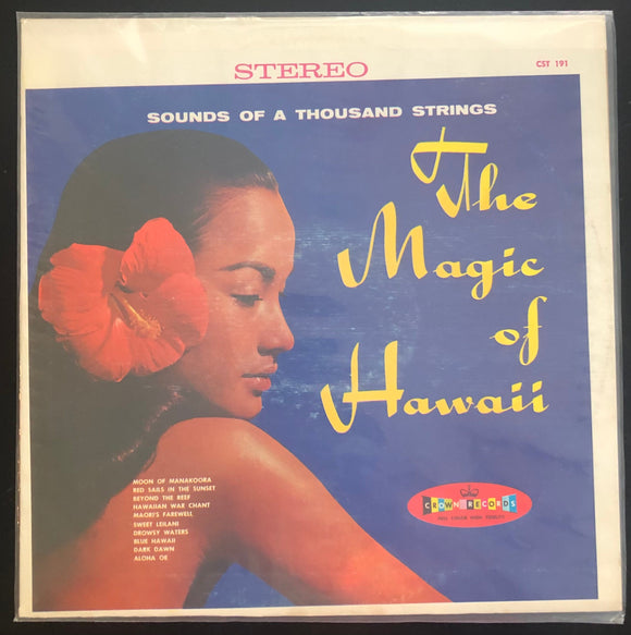 Vintage Vinyl 1960s CST 191 Crown Records The Magic Of Hawaii Sounds Of A Thousand Strings