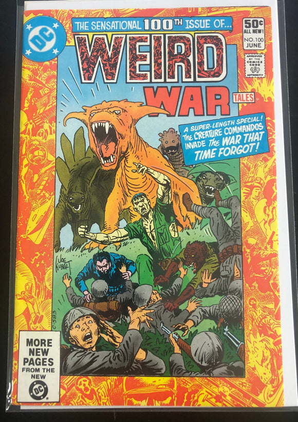 Vintage Comics DC Comics Weird War Tales #100 June 1981 Bagged And Boarded