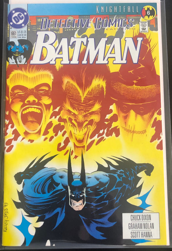 Vintage Comics DC Comics Detective Comics Batman 661 Early June 1993