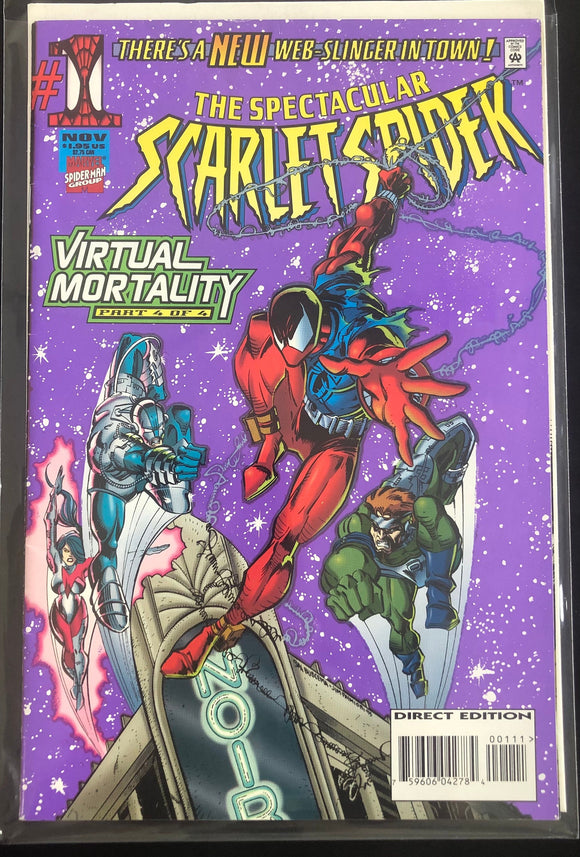 Vintage Comics The Spectacular Scarlet Spider #1 November 1995 Bagged And Boarded