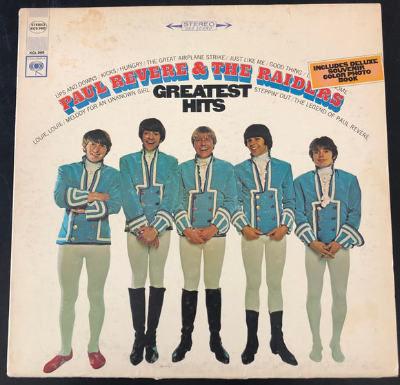 Vintage Vinyl Paul Revere & The Raiders Greatest Hits LP Comp Columbia Records Stereo KCS 9462 1967 US