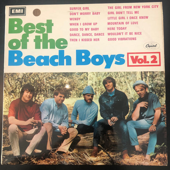 Vintage Vinyl The Beach Boys Best Of Volume 2 LP ST 20956 1967 Capitol EMI United kingdom Issue Stereo