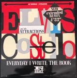 Vintage Vinyl Elvis Costello And The Attractions Everyday I Write The Book 12” Single F-Beat XX 32T RE Mix 1983 UK