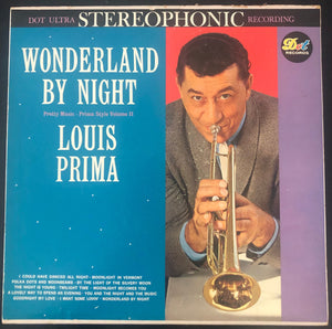 Vintage Vinyl Louis Prima Wonderland By Night LP Album Dot Records DLP 25352 1960 US