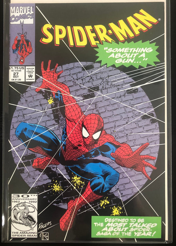 Vintage Comics Spider-Man “Something About A Gun” #27 October 1992 Bagged And Boarded