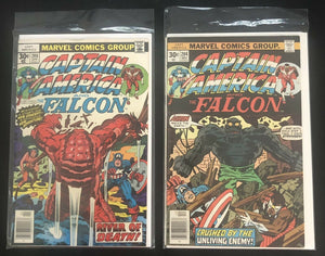 Vintage Comics Captain America & The Falcon 204 And 208 Lot Arnim Zola First Appearance Nice Condition