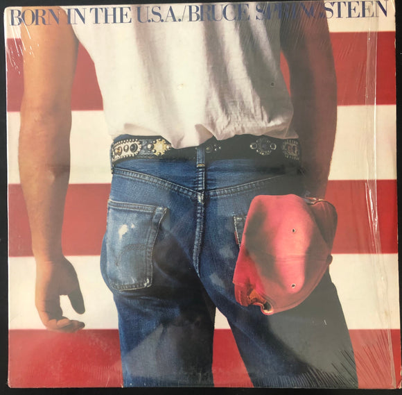 Vintage Vinyl Bruce Springsteen Born In The USA Columbia Records QC 38653 US First Pressing 1984 Near Mint Jacket & Vinyl