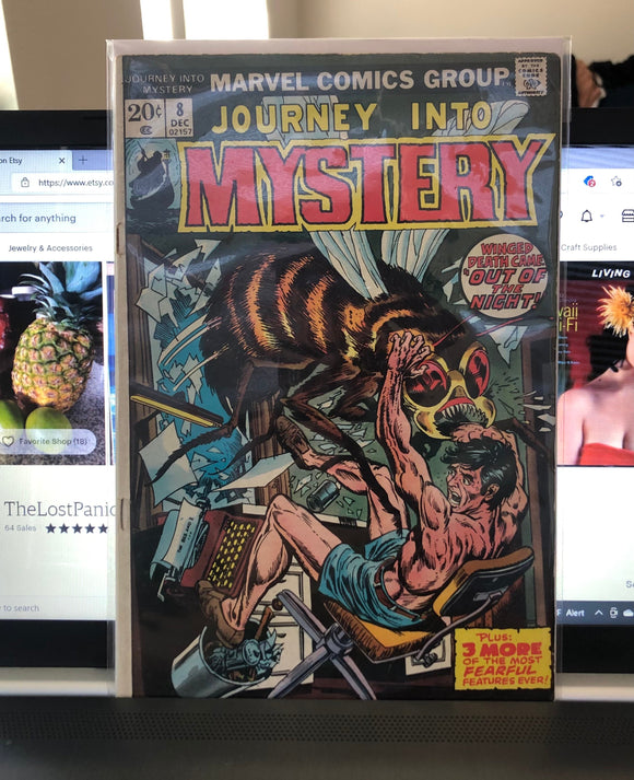 Vintage Comics Marvel’s Journey Into Mystery #8 December 1973. Fantastic Cover Art, Bagged And Boarded A Real Stunner