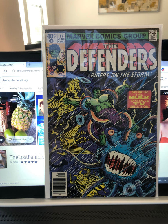 Vintage Comics Marvel’s Defenders Number 72 June 1979 Bagged And Boarded Fantastic Cover Art